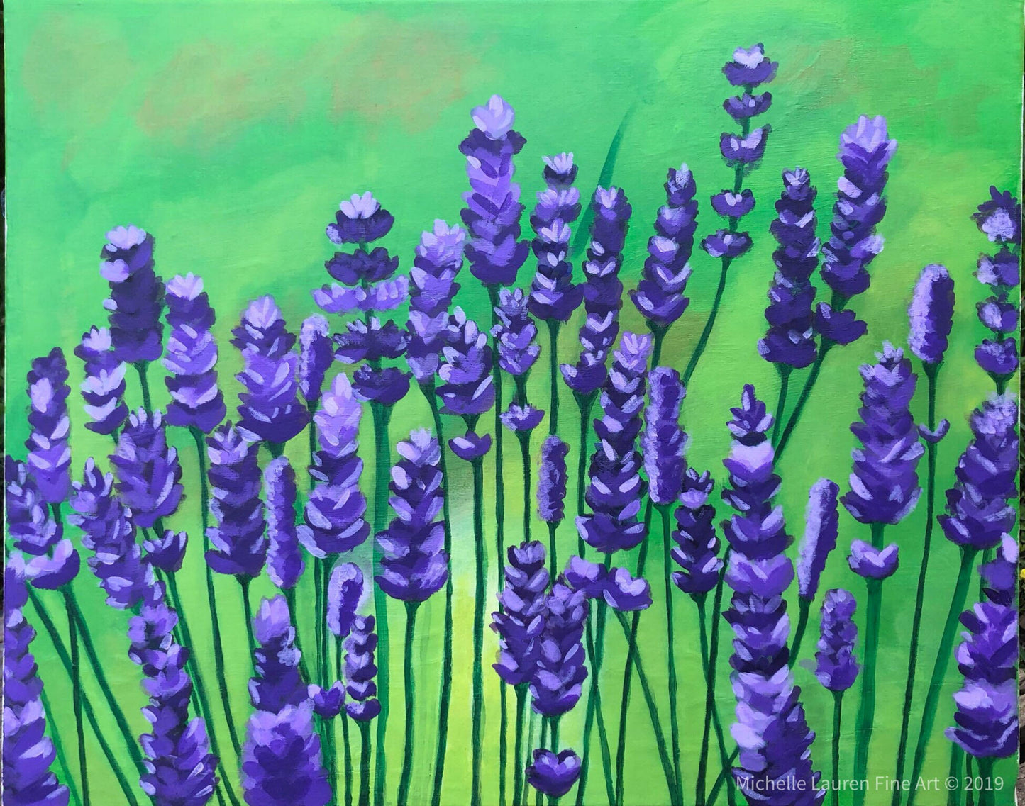 Lavender Kisses Original Acrylic Painting