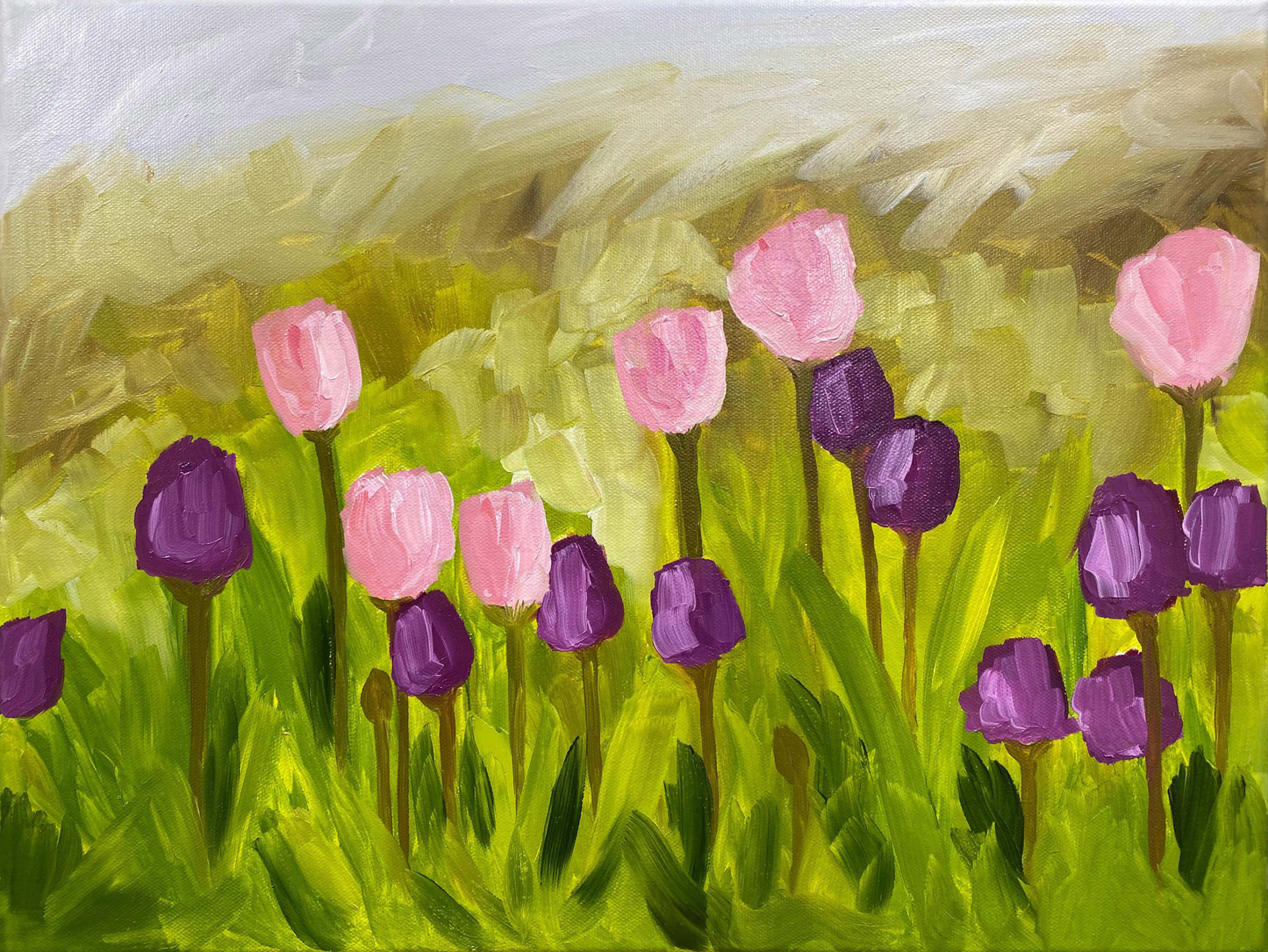 Tulips Still Life Oil Painting