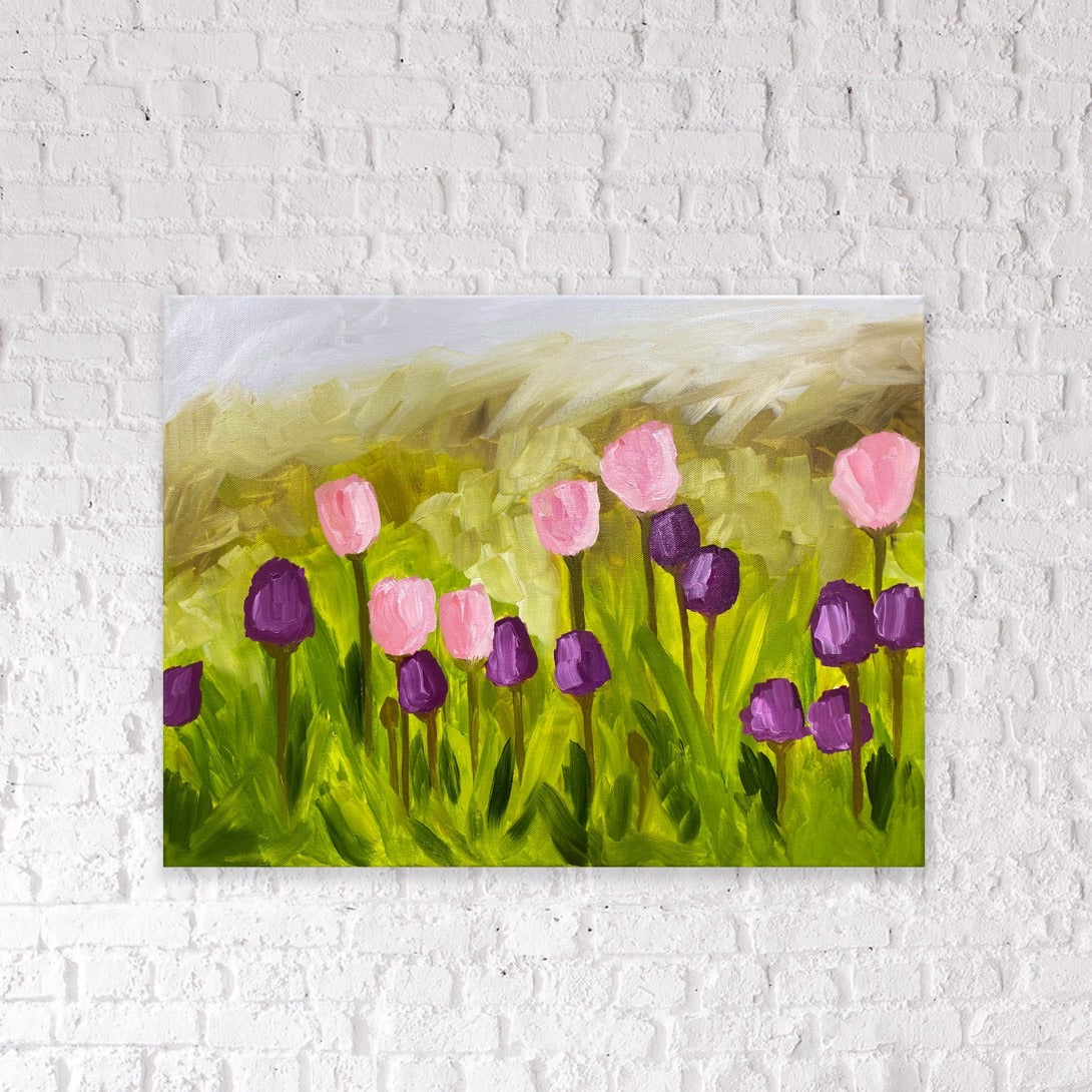 Tulips Still Life Oil Painting