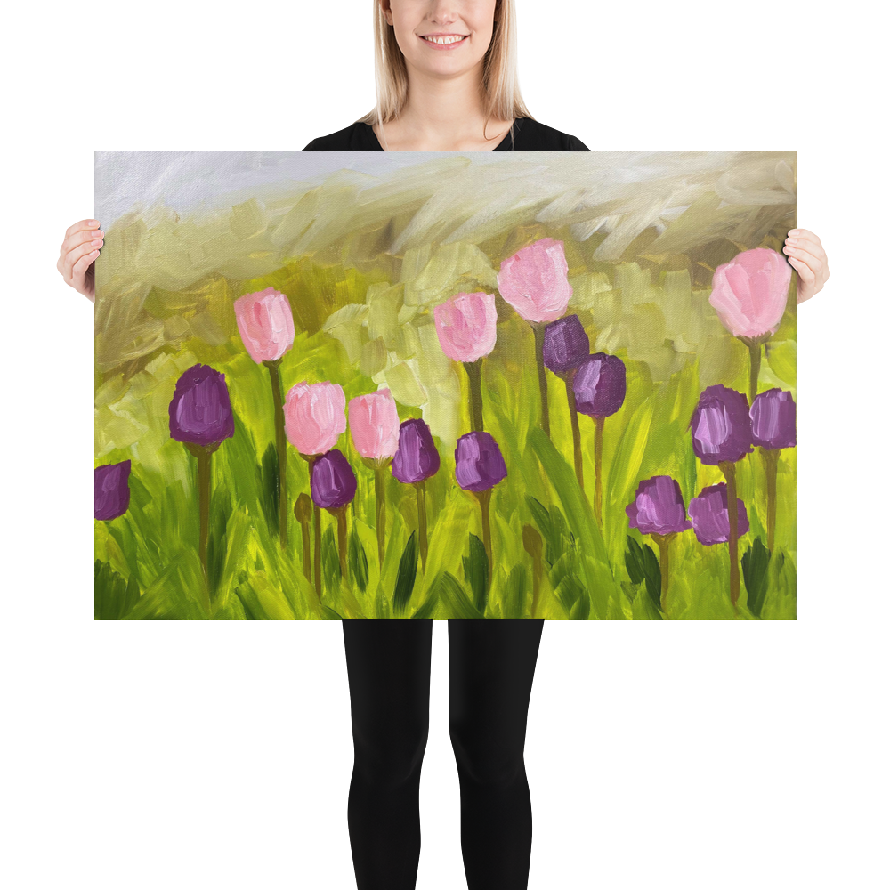 Tulips Oil Painting Art Print